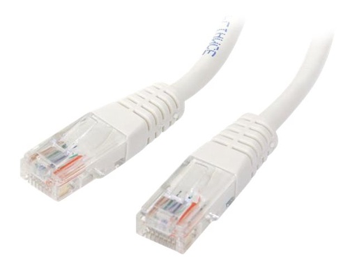 [M45PAT15MWH] StarTech.com 15m Cat5e RJ45 UTP Patchkabel - Cat 5e Netzwerkkabel - Weiß - Patch-Kabel - RJ-45 (M)