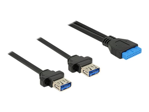 [85244] Delock USB-Kabel - 19-poliger USB 3.0 Kopf (W)