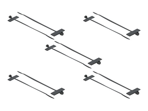 [18959] Delock Cable Tie with Label Tap - Kabelbinder - 10 cm - Schwarz (Packung mit 10)