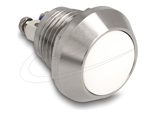 [22035] Delock Drücktaster - for installation 12 mm, 2 x screw terminal