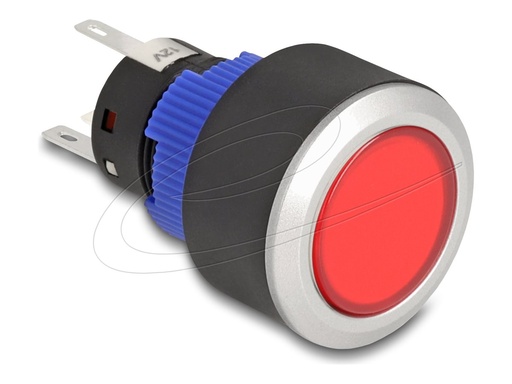 [22047] Delock Drücktaster - for Installation 22 mm, 5 x solder connection