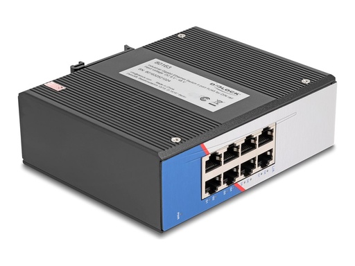 [80163] Delock Switch - industriell - 8 x 10/100/1000