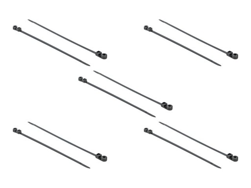 [18952] Delock Cable Tie with Fastening Eyelet - Kabelbinder - 30 cm - Schwarz (Packung mit 10)