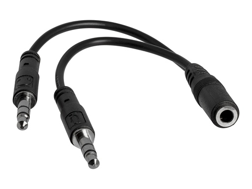 [MUYHSFMM] StarTech.com 3,5mm Audio Klinke Y Kabel - Headset Splitter