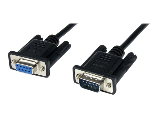 [SCNM9FM1MBK] StarTech.com 1m Seriell DB9 RS-232 Nullmodemkabel - Schwarz - Stecker/Buchse - 9 Pin Null Modem Kabel - Nullmodemkabel - DB-9 (W)