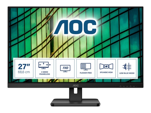[27E2QAE] AOC 27E2QAE - LED-Monitor - 69 cm (27") - 1920 x 1080 Full HD (1080p)