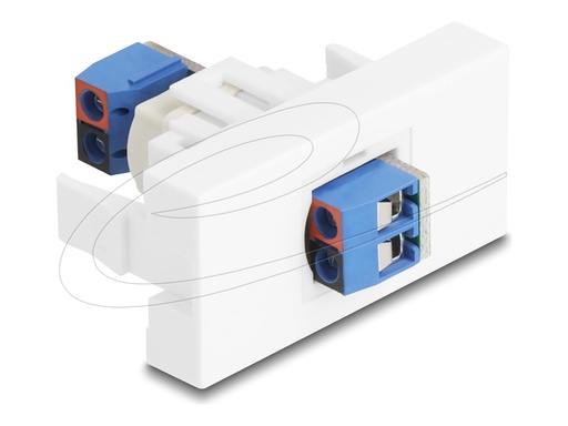 [90912] Delock Easy 45 - Einrastmodul - 2-poliger Anschlussblock