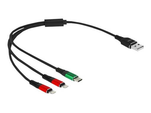 [87881] Delock 3 in 1 - Kabel nur zum Laden - USB männlich