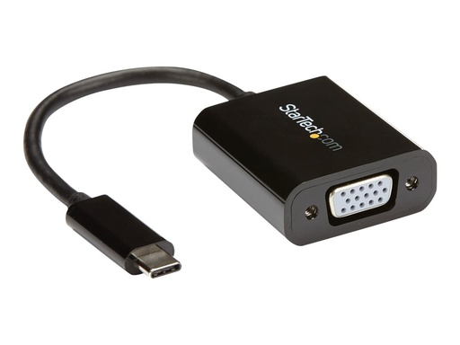 [CDP2VGA] StarTech.com USB-C to VGA Adapter - Black - 1080p - Video Converter For Your MacBook Pro - USB C to VGA Display Dongle (CDP2VGA)