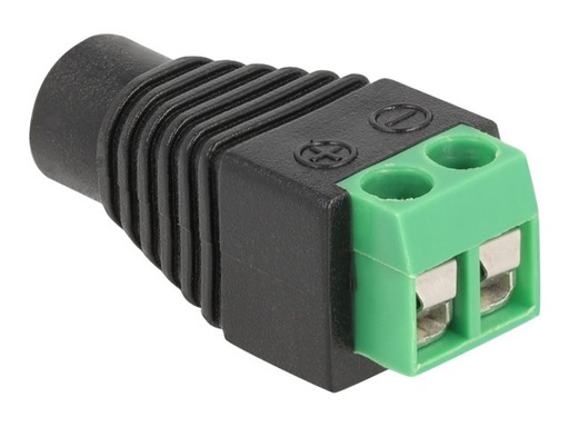 [66730] Delock Adapter für Power Connector - 2-polige Klemmleiste zu Gleichstromstecker 3,5 x 1,35 mm (W)