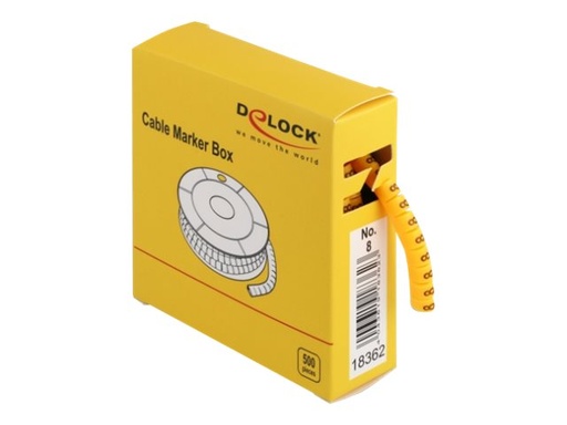 [18362] Delock Cable Marker Box, No. 8 - Leitungs- / Kabel-Marker (vorgedruckt)