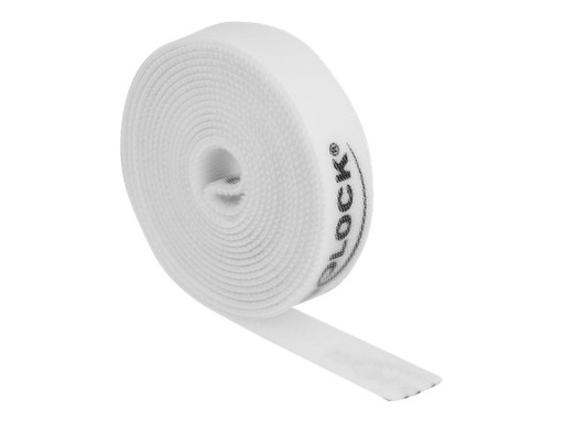 [18386] Delock Kabelbinderrolle - 2 m - weiß