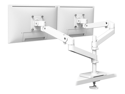 [45-710-290] Ergotron LX Pro - Befestigungskit (Doppelarm) - für 2 LCD-Displays - Lochplatte-Montage - Aluminium - weiß - Bildschirmgröße: bis zu 61 cm (bis zu 24 Zoll)