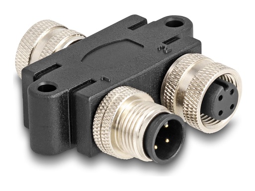 [60581] Delock Netzwerk-Splitter - M12 (4-polig) zu M12 (4-polig)