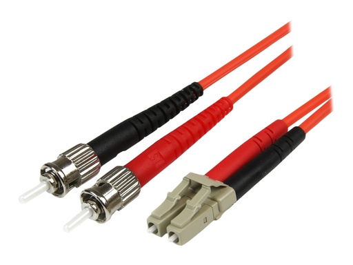 [50FIBLCST5] StarTech.com 5m Fiber Optic Cable - Multimode Duplex 50/125 - LSZH - LC/ST - OM2 - LC to ST Fiber Patch Cable - Patch-Kabel - ST multi-mode (M)