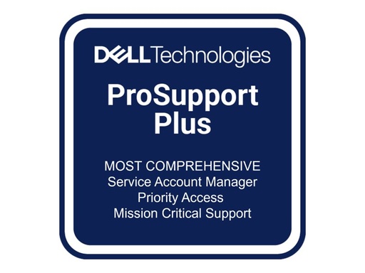 [R660XS_3OS5P4H] Dell Erweiterung von 3 jahre Next Business Day auf 5 jahre ProSupport Plus 4H Mission Critical - Serviceerweiterung - Arbeitszeit und Ersatzteile (für Server)