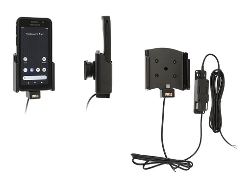 [727335] Brodit Kfz-Ladeschale - aktiv, für Festinstallation - 60 watt - 3 A - Apple 2.4A, QC 2.0, QC 3.0, PD 2.0/PPS, Power Delivery 3.0 + PPS - 3 Ausgabeanschlussstellen (USB-C, 2 x USB)