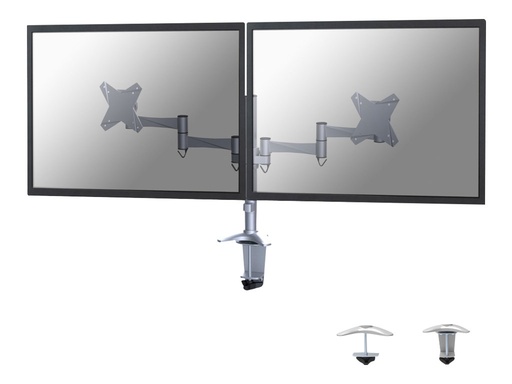 [FPMA-D1330DSILVER] Neomounts FPMA-D1330D - Befestigungskit - Voll beweglich - für 2 LCD-Displays - Silber - Bildschirmgröße: 25.4-69 cm (10"-27")