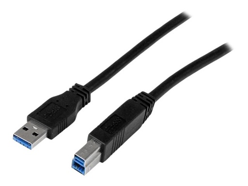 [USB3CAB2M] StarTech.com StarTech 2m zertifiziertes USB 3.0 SuperSpeed Kabel A auf B - Schwarz - USB 3 Anschlusskabel - Stecker/Stecker - USB-Kabel - USB Type B (M)