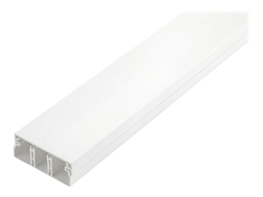 [CBMCWD5020] StarTech.com Solid Cable Management Raceway with Cover, 2"(50mm)W x 3/4"(20mm)H, 6.5ft(2m) length, 3 Compartment Network Cable Hider Kit, Wire Duct System, Power Cord Concealer, UL Listed - UL94 V0, M1 Fire Rated (CBMCWD5020)