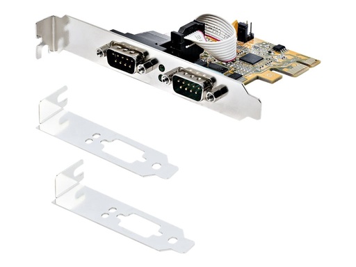 [21050-PC-SERIAL-LP] StarTech.com Startech 2-Port PCI Express Serial Card, Dual Port PCIe to RS232 (DB9)