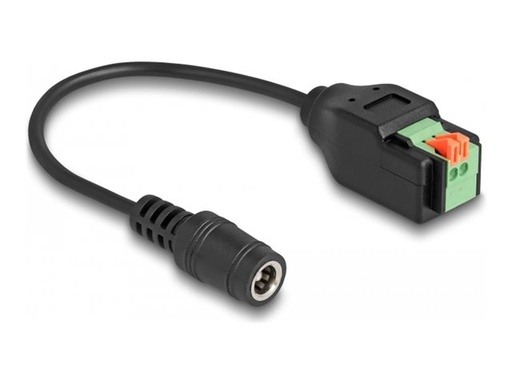 [66326] Delock Netzteil - 2-polige Klemmleiste zu Gleichstromstecker 5,5 x 2,1 mm (W)