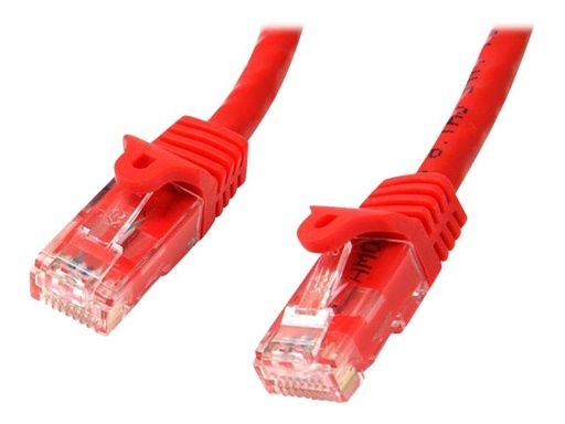 [N6PATC5MRD] StarTech.com 5m CAT6 Ethernet Cable, 10 Gigabit Snagless RJ45 650MHz 100W PoE Patch Cord, CAT 6 10GbE UTP Network Cable w/Strain Relief, Red, Wiring is UL Certified/TIA - Category 6 - 24AWG (N6PATC5MRD)