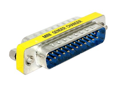 [65482] Delock Adapter Sub-D - Serieller / paralleler Gender Changer - DB-25 (M)