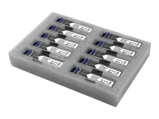 [GLCLHSMD10ST] StarTech.com Startech Gigabit LWL SFP Transceiver Modul - Cisco GLC-LH-SMD kompatibel - SM/MM LC - 10km/550m - Mini GBIC 10er Pack - 1000Base-LX/LH - SFP (Mini-GBIC)-