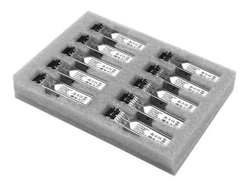 [GLCSXMM10PST] StarTech.com Gigabit LWL SFP Transceiver Modul - Cisco GLC-SX-MM kompatibel - MM LC - 550m - Mini GBIC 10er Pack - 1000Base-SX - SFP (Mini-GBIC)-