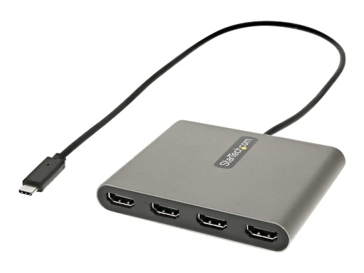 [USBC2HD4] StarTech.com USB-C auf 4x HDMI Adapter - Externe Video- und Grafikkarte - USB Type-C auf Quad HDMI Display Adapter Dongle - 1080p 60Hz - Multi Monitor Splitter - Windows (USBC2HD4)