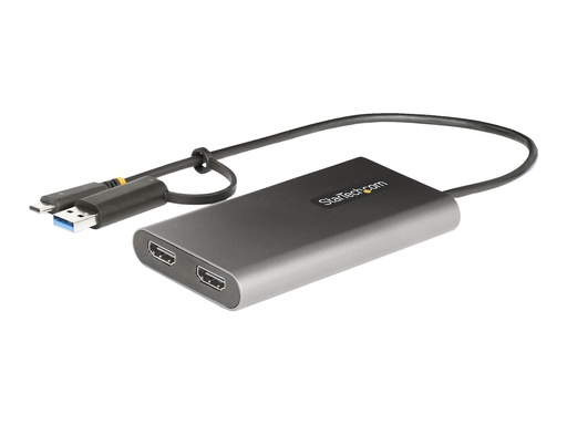 [109B-USBC-HDMI] StarTech.com USB-C Dual HDMI Adapter - USB-C/USB auf 2x 4K HDMI