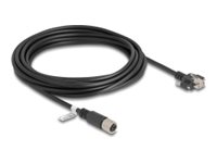[80459] Delock Netzwerkkabel - 8 pin M12-X (W) zu RJ-45 (M)
