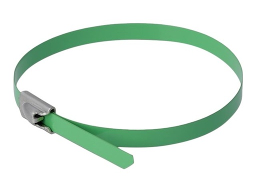 [18801] Delock Kabelbinder - 20 cm - grün (Packung