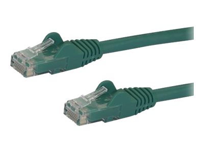 [N6PATC1MGN] StarTech.com 1m CAT6 Ethernet Cable, 10 Gigabit Snagless RJ45 650MHz 100W PoE Patch Cord, CAT 6 10GbE UTP Network Cable w/Strain Relief, Green, Wiring is UL Certified/TIA - Category 6 - 24AWG (N6PATC1MGN)