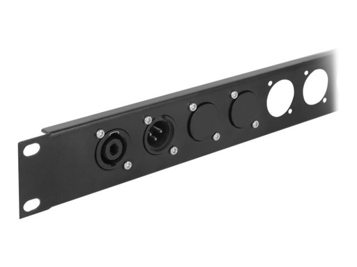 [86504] Delock D-Type cover - Abdeckung für Ausgänge - Schwarz (Packung mit 4)