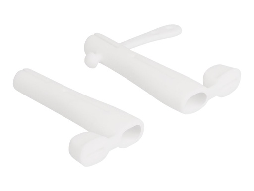 [64205] Delock Staubschutzhaube für Kabel - weiß (Packung mit 2 Stück)