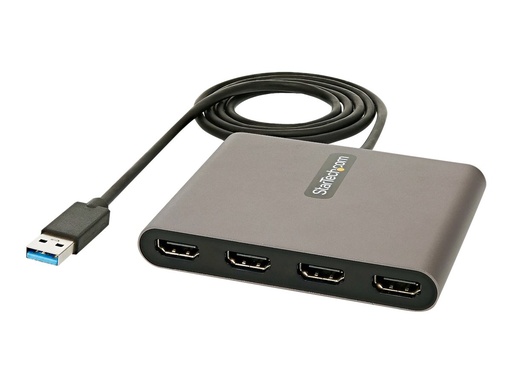 [USB32HD4] StarTech.com USB 3.0 auf 4x HDMI Adapter - Externe Video- und Grafikkarte - USB Typ-A auf Quad HDMI Display Adapter Dongle - 1080p 60Hz - Multi Monitor USB A auf HDMI Konverter - Windows (USB32HD4)