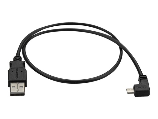 [USBAUB50CMRA] StarTech.com Micro USB Lade- und Sync-Kabel St/St - Rechts gewinkelt Micro-USB - 0,5m - USB-Kabel - Micro-USB Typ B (M)