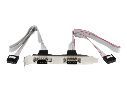 [PLATE9M2P16] StarTech.com 2 Port Seriell DB9 Slotblech mit 10 Pin (IDC 10)