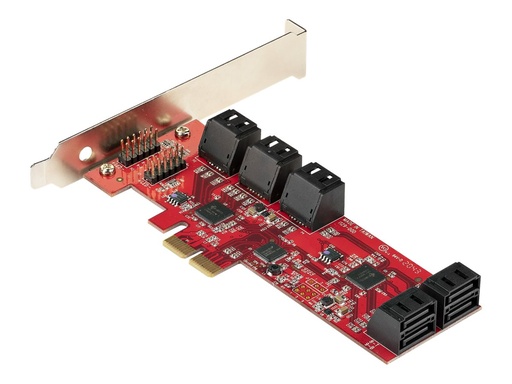 [10P6G-PCIE-SATA-CARD] StarTech.com PCIe SATA Controller Karte - 10 Port SATA 3 Erweiterungskarte/Kontroller - 6Gbit/s - Full- und Low-Profile Blende - PCI Express Festplatten kontroller/Adapter (10P6G-PCIE-SATA-CARD)