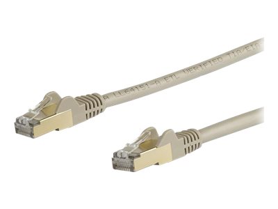 [6ASPAT7MGR] StarTech.com 7m CAT6A Ethernet Cable, 10 Gigabit Shielded Snagless RJ45 100W PoE Patch Cord, CAT 6A 10GbE STP Network Cable w/Strain Relief, Grey, UL Certified Wiring/TIA - Category 6A - 26AWG (6ASPAT7MGR)