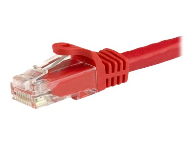 [N6PATC750CMRD] StarTech.com 7.5m CAT6 Ethernet Cable, 10 Gigabit Snagless RJ45 650MHz 100W PoE Patch Cord, CAT 6 10GbE UTP Network Cable w/Strain Relief, Red, Wiring is UL Certified/TIA - Category 6 - 24AWG (N6PATC750CMRD)