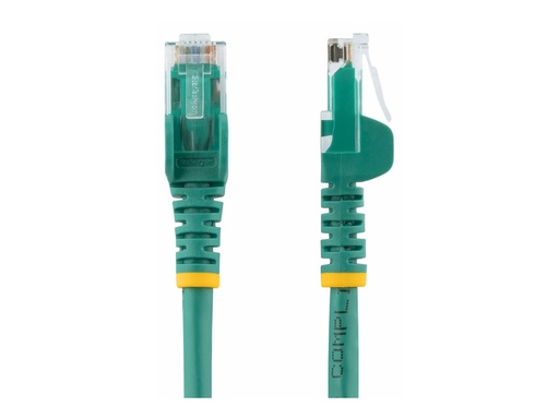[N6PATC750CMGN] StarTech.com 7.5m CAT6 Ethernet Cable, 10 Gigabit Snagless RJ45 650MHz 100W PoE Patch Cord, CAT 6 10GbE UTP Network Cable w/Strain Relief, Green, Wiring is UL Certified/TIA - Category 6 - 24AWG (N6PATC750CMGN)