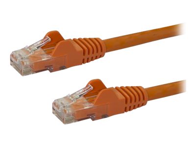 [N6PATC50CMOR] StarTech.com 50cm CAT6 Ethernet Cable, 10 Gigabit Snagless RJ45 650MHz 100W PoE Patch Cord, CAT 6 10GbE UTP Network Cable w/Strain Relief, Orange, Wiring is UL Certified/TIA - Category 6 - 24AWG (N6PATC50CMOR)