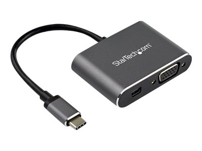[CDP2MDPVGA] StarTech.com CDP2MDPVGA USB-C Multiport Adapter (Mini DisplayPort oder VGA, 4K 60Hz, HDR2, 2-in-1-USB Typ C zu mDP oder VGA)