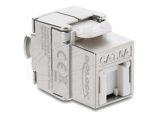 [90706] Delock Keystone Modul RJ45 Buchse zu LSA Cat.6a geschirmt