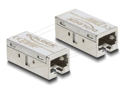 [90712] Delock Netzwerkkoppler - RJ-45 (W) zu RJ-45 (W)