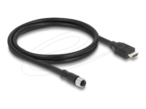 [81217] Delock Adapterkabel - 17 pin M12 weiblich zu HDMI männlich