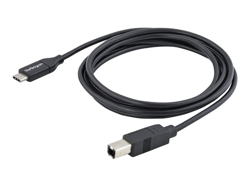 [USB2CB2M] StarTech.com StarTech 2m 6ft USB C to USB B Cable - USB 2.0 - USB Type C Printer Cable M/M - USB 2.0 Type-C to Type-B Cable (USB2CB2M)